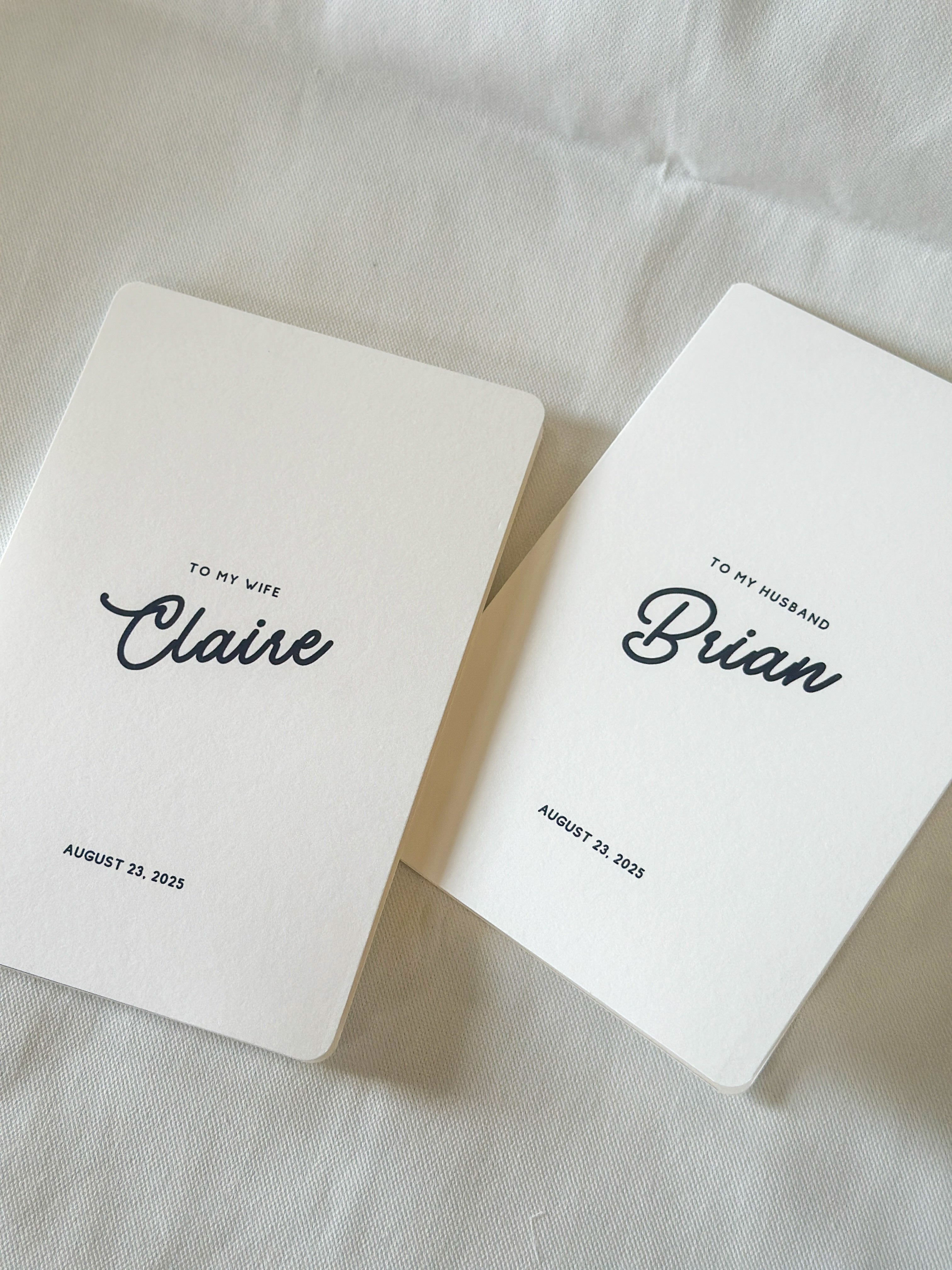 His & Her Vow Booklet