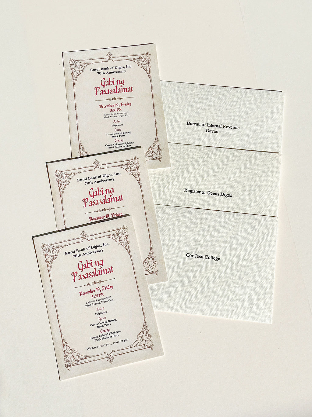 Standard Invitation Package