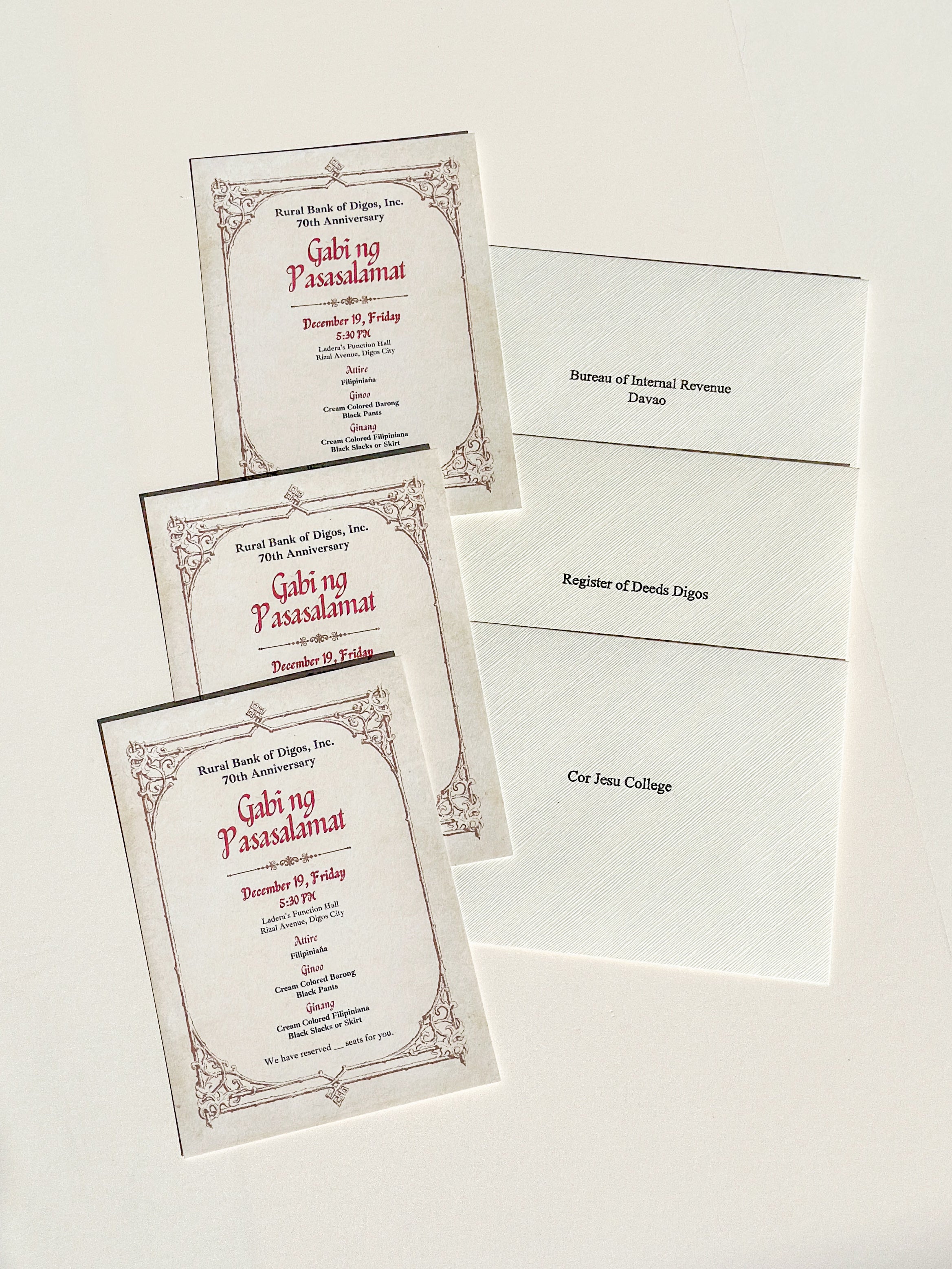 Standard Invitation Package